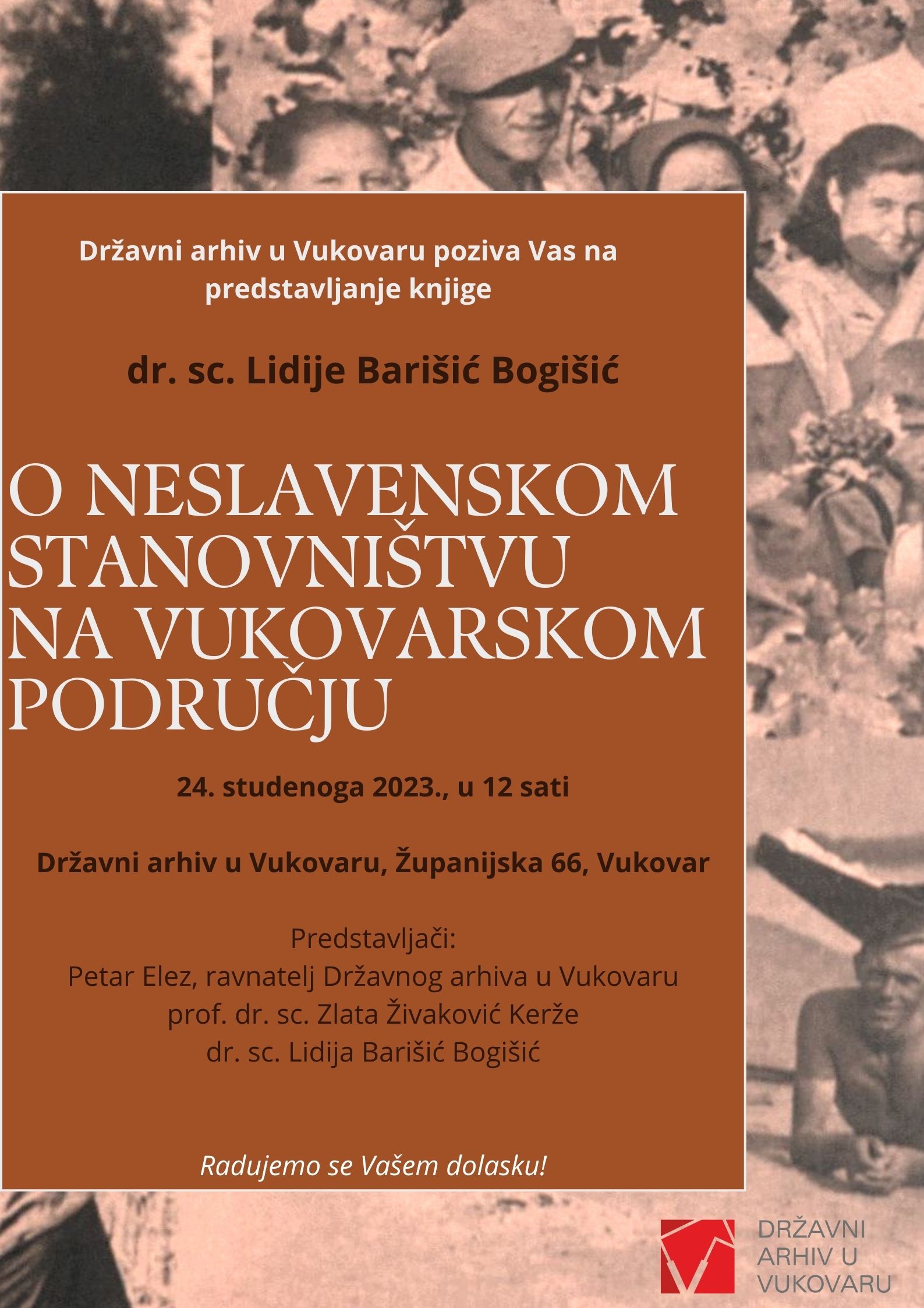 Predstavljanje knjige: O neslavenskom stanovništvu na vukovarskom području
